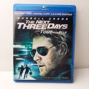 🍒4 for $20🍒 The Next Three Days Bilingual (Blu-ray / DVD Combo) Movie